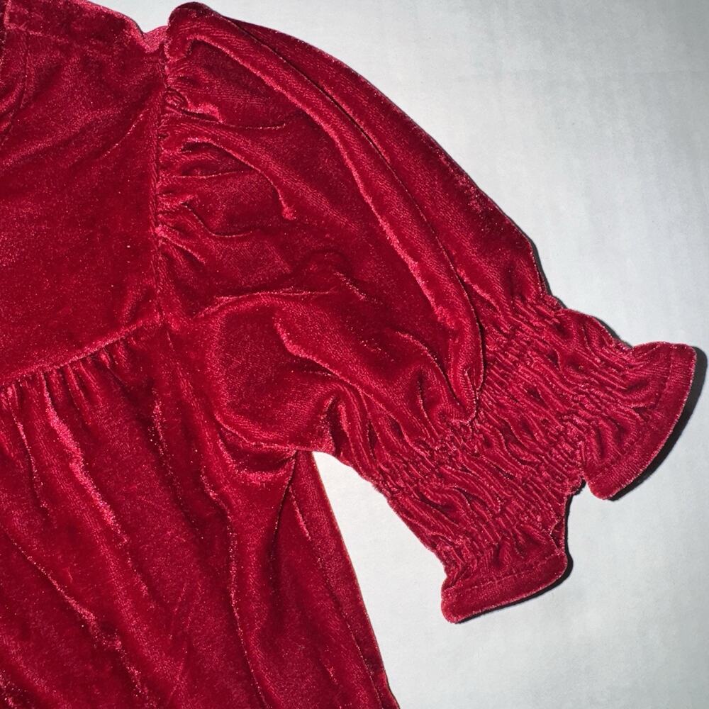 Baby Gap Girls 5 Dress Velvet Tiered Formal Party Special Occasion Holiday Cozy - Picture 3 of 6